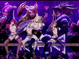 R18 MMD BLACKPINK - KiII This Love KDA Striptease