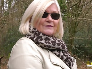 OldNannY British Mom and Blondie Lesbo Action